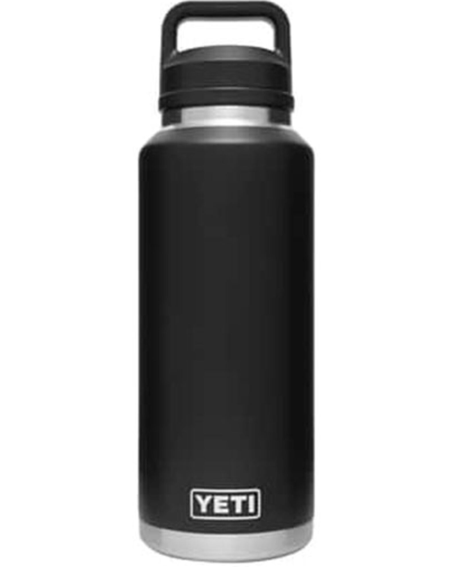 Image #1 - YETI Rambler® 46oz Chug Cap Water Bottle, Black, hi-res