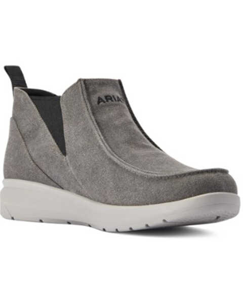 Ariat Men's Hilo Midway Slip-On Casual Shoes - Moc Toe , Grey, hi-res