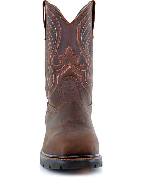 Image #4 - Cody James Men's Waterproof Pull On Work Boots - Composite Toe , Brown, hi-res
