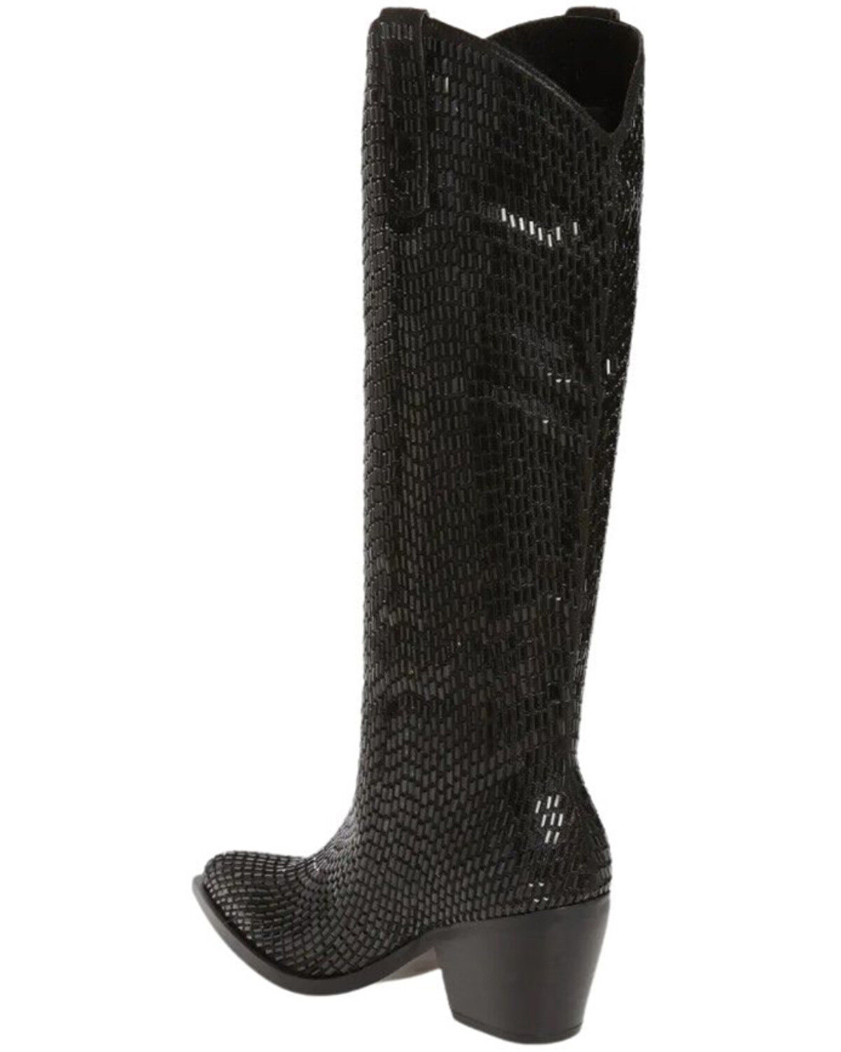 Image #3 - Azalea Wang Women's Driven Tall Western Boots - Snip Toe, Black, hi-res