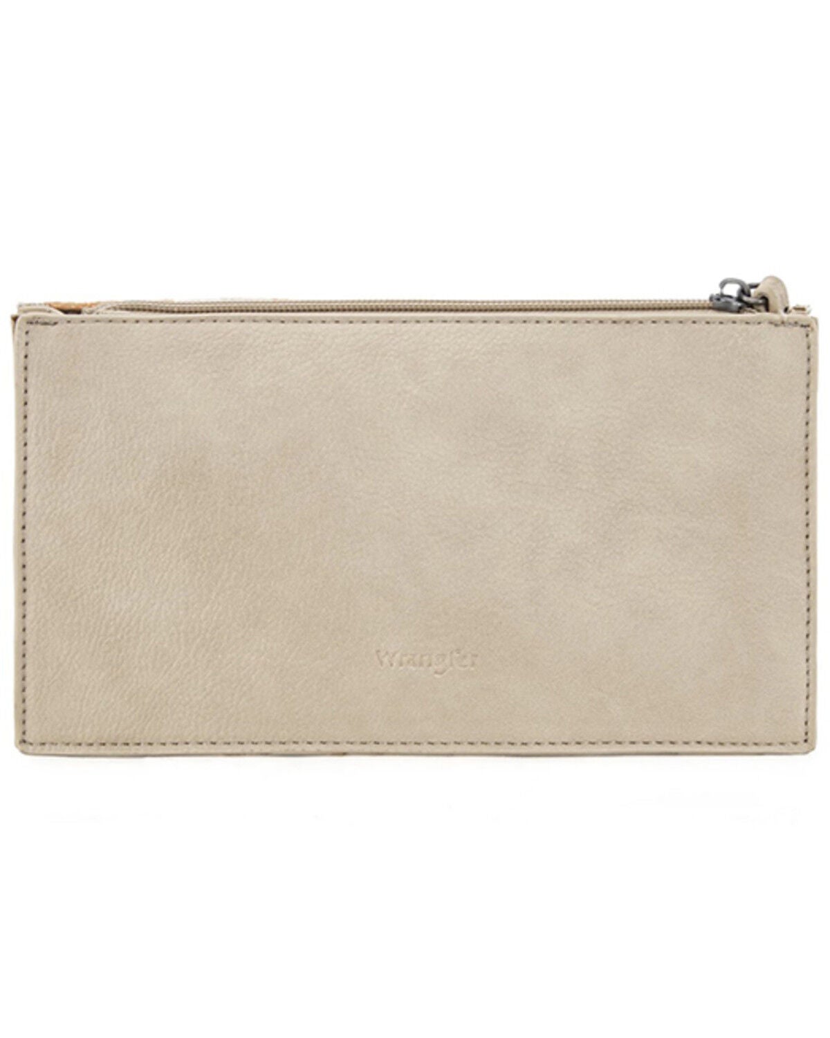 Image #2 - Wrangler Women's Sherpa Southwestern Print Canvas Clutch, Tan, hi-res