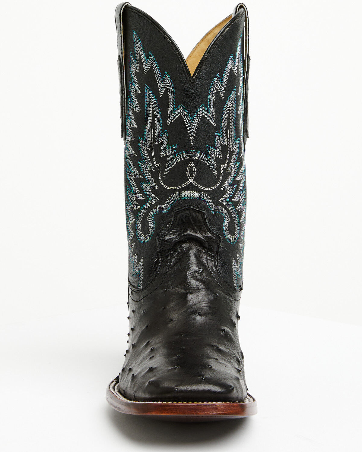 Image #4 - Cody James Men's Buzzard Exotic Ostrich Western Boots - Broad Square Toe, Black, hi-res