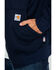 Image #5 - Carhartt Men's Zip-Front Heavyweight FR Work Jacket - Big & Tall , Navy, hi-res