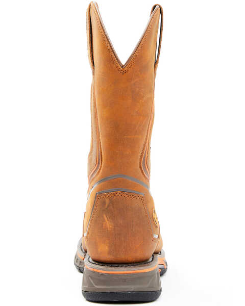 Hawx Men's Radian Waterproof Western Work Boots - Composite Toe, Brown, hi-res