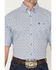 Image #3 - George Strait by Wrangler Men's Geo Print Short Sleeve Button-Down Stretch Western Shirt, Blue, hi-res