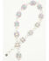 Image #2 - Southern Grace Women's Crystal Concho Chain Belt, Iridescent, hi-res
