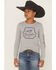 Image #1 - Wrangler Boys' Logo Long Sleeve Graphic T-Shirt, Grey, hi-res