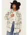 Image #1 - Fornia Women's Southwestern Print Fleece Snap Shacket, Multi, hi-res