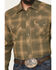 Image #3 - Wrangler Retro Men's Plaid Print Long Sleeve Snap Western Shirt, Green, hi-res
