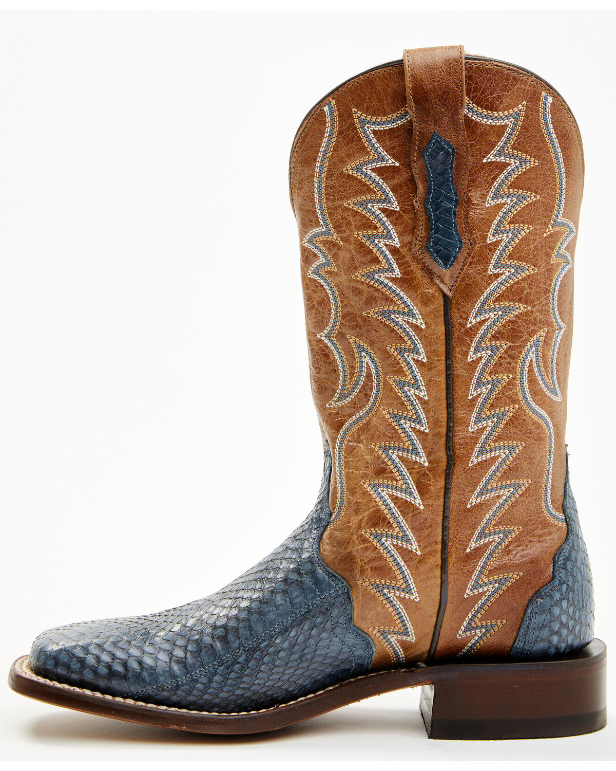 Image #3 - Dan Post Women's Boot Barn Exclusive Exotic Cobra Western Boots - Broad Square Toe, Blue, hi-res