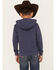 Image #4 - Wrangler Boys' Graphic Hooded Sweatshirt, Navy, hi-res