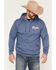 Image #2 - Coors Men's Boot Barn Exclusive Skull Mountain Graphic Hooded Sweatshirt, Blue, hi-res