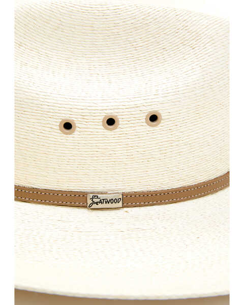 Atwood Men's Throroughbred Low Crown Palm Cowboy Hat , Natural, hi-res