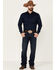 Image #1 - Cody James Core Men's Kick Look Ride Dark Wash Performance Stretch Stackable Straight Jeans, , hi-res