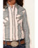 Image #2 - Cruel Girl Girls' Medallion Stripe Long Sleeve Snap Western Shirt , Pink, hi-res
