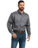 Image #1 - Ariat Men's Team Logo Twill Long Sleeve Button-Down Western Shirt , Dark Grey, hi-res