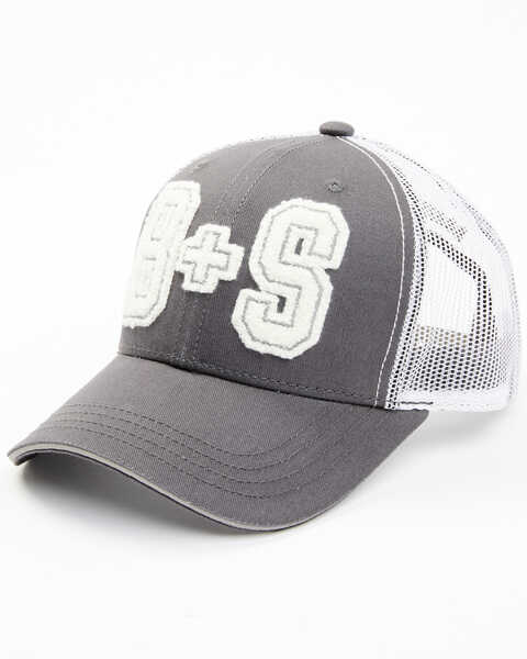 Brothers and Sons Men's Varsity Patch Baseball Cap, Grey, hi-res