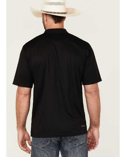 Image #4 - Ariat Men's Solid Tek Polo Shirt, Black, hi-res