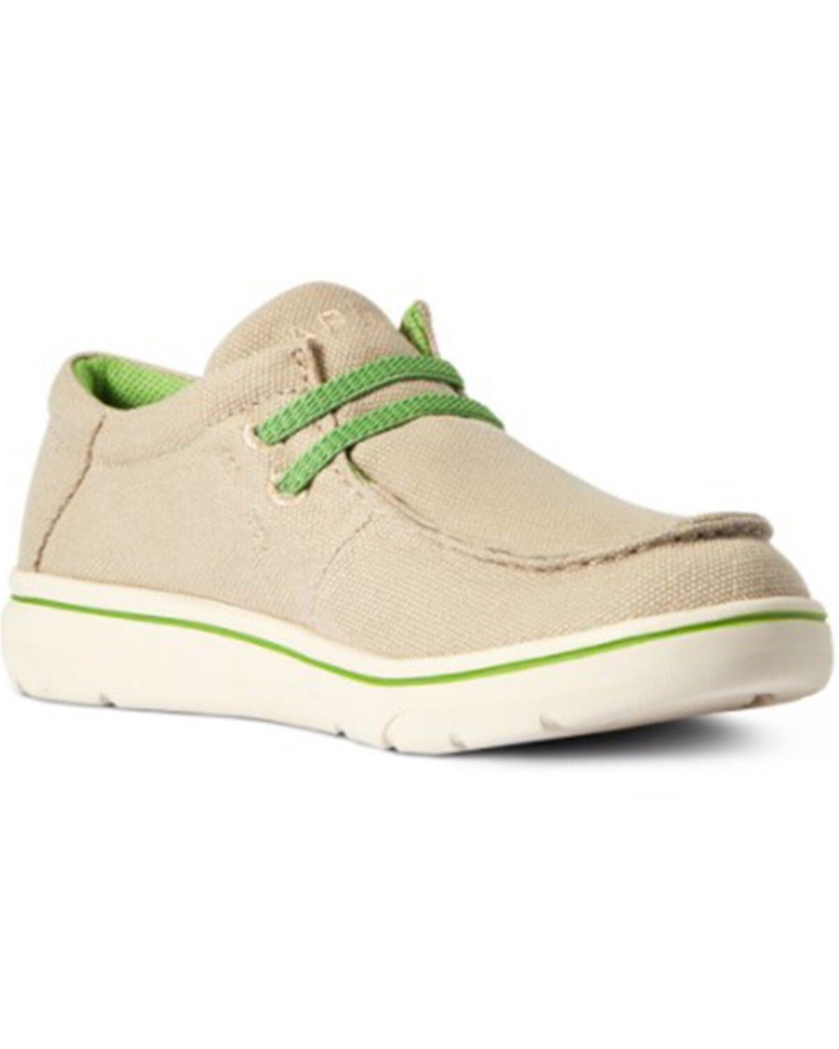 Ariat Boys' Canvas Casual Hilo - Round Toe, Beige/khaki, hi-res
