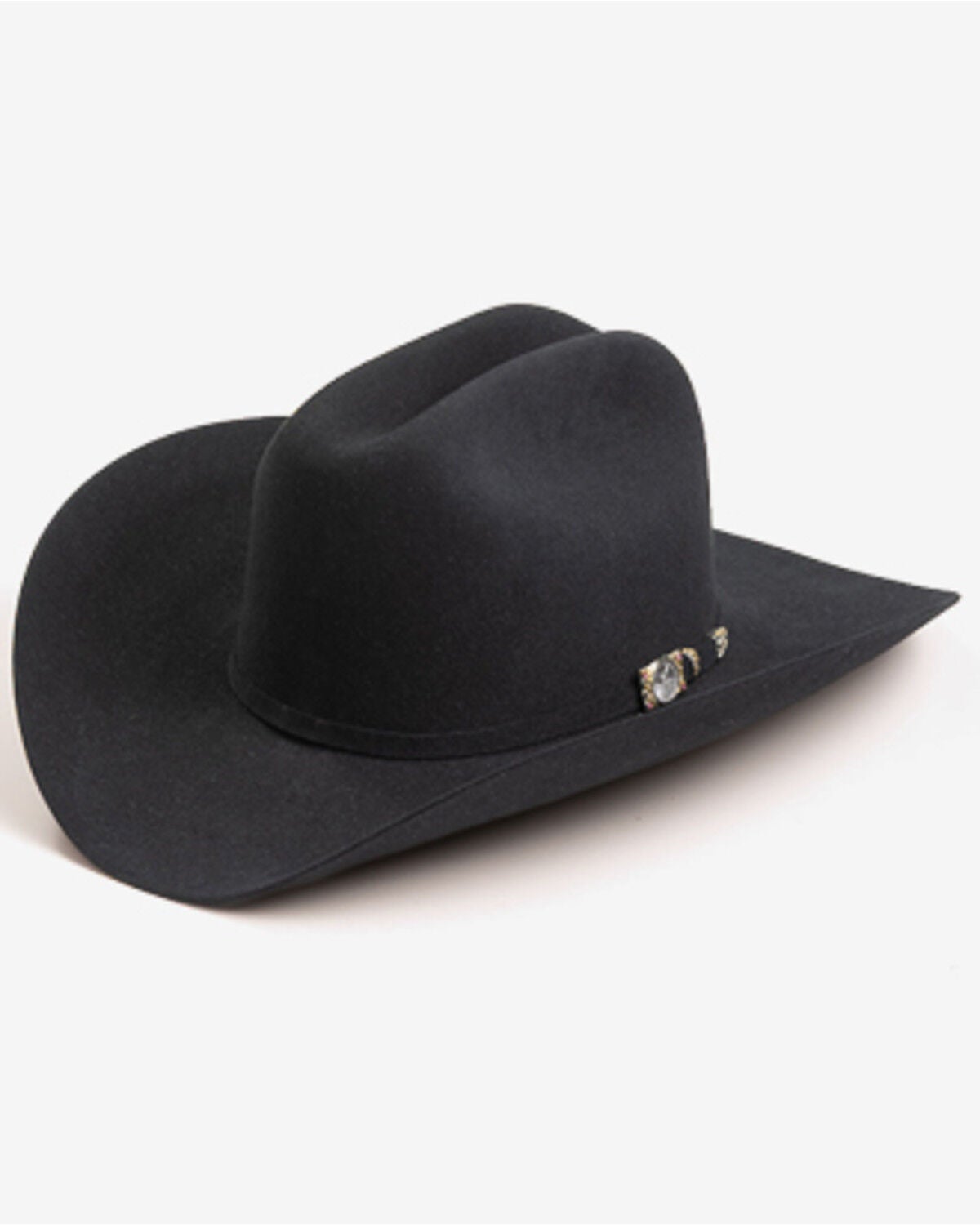 Larry Mahan Independencia 100X Felt Cowboy Hat, Black, hi-res