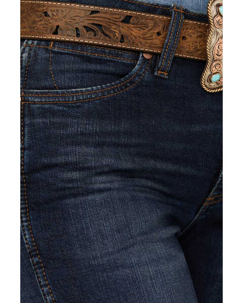 Image #2 - Wrangler Retro Women's Gabriella Dark Wash High Rise Stretch Trouser Jeans , Dark Wash, hi-res