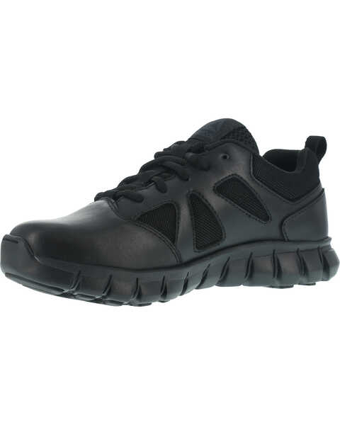 Reebok Men's Sublite Cushion Tactical Oxford Shoes - Soft Toe , Black, hi-res