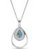 Image #2 - Montana Silversmiths Women's Double Rope Turquoise Necklace, Silver, hi-res