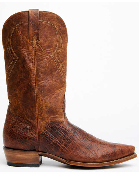 Image #2 - El Dorado Men's Rust Bison Western Boots - Snip Toe, Rust Copper, hi-res