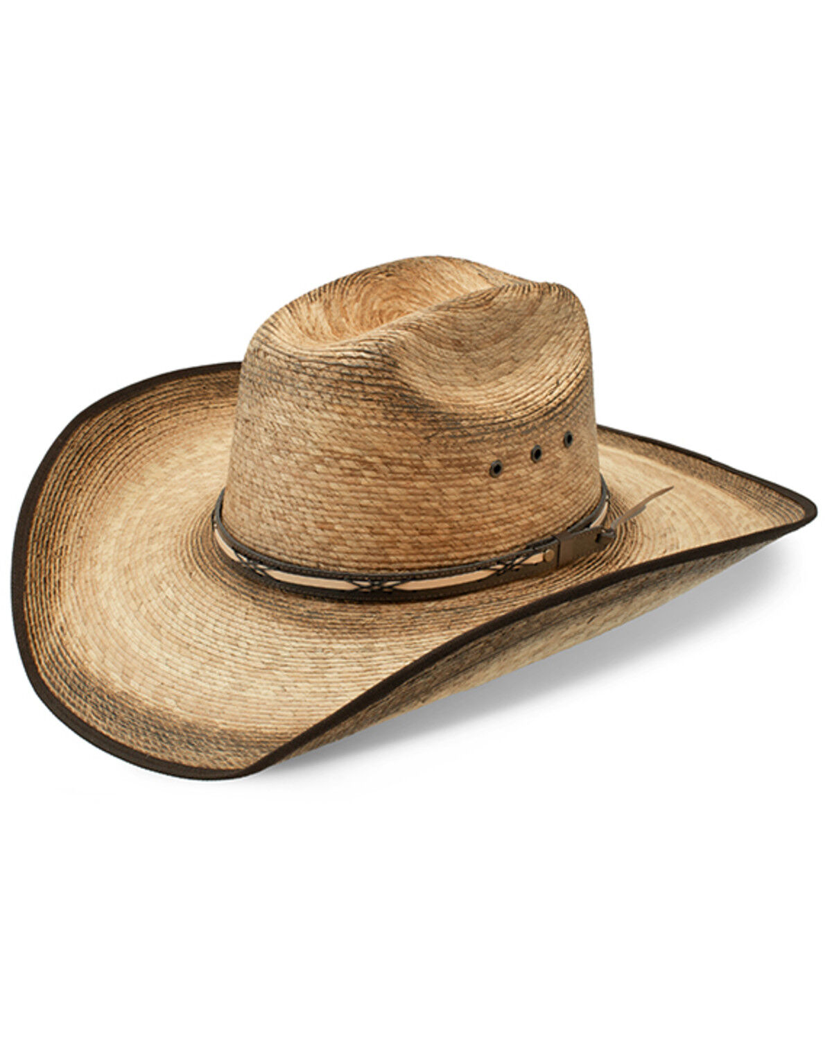 Image #1 - Jason Aldean Amarillo Sky Palm Leaf Cowboy Hat, Natural, hi-res