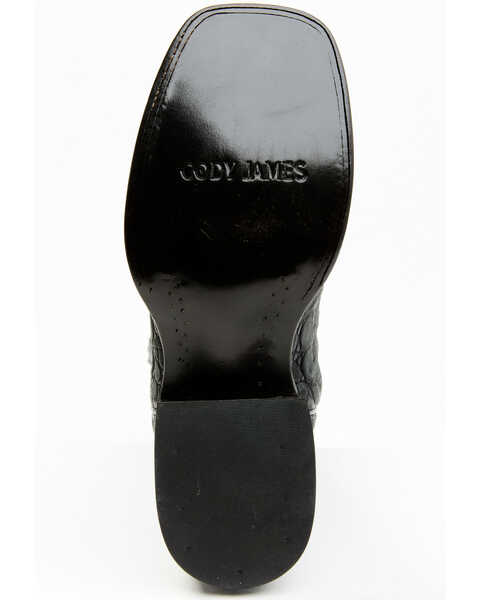 Image #7 - Cody James Men's Exotic Caiman Belly Western Boots - Broad Square Toe, Black, hi-res