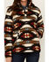 Image #3 - Wrangler Women's Southwestern Print 1/2 Zip Sherpa Fleece Pullover, Brown, hi-res