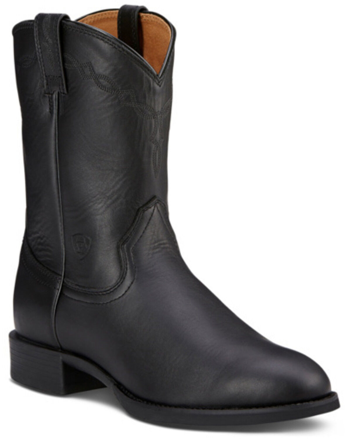 Image #1 - Ariat Men's Heritage Roper Western Boots - Round Toe, Black, hi-res