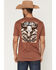 Image #1 - Cody James Men's Steerhead Short Sleeve Graphic T-Shirt, Rust Copper, hi-res