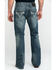 Image #1 - Rock & Roll Denim Men's Pistol Med Bootcut Jeans , Blue, hi-res