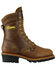 Image #2 - Thorogood Men's 9" Waterproof Logger Work Boots - Steel Toe, Brown, hi-res