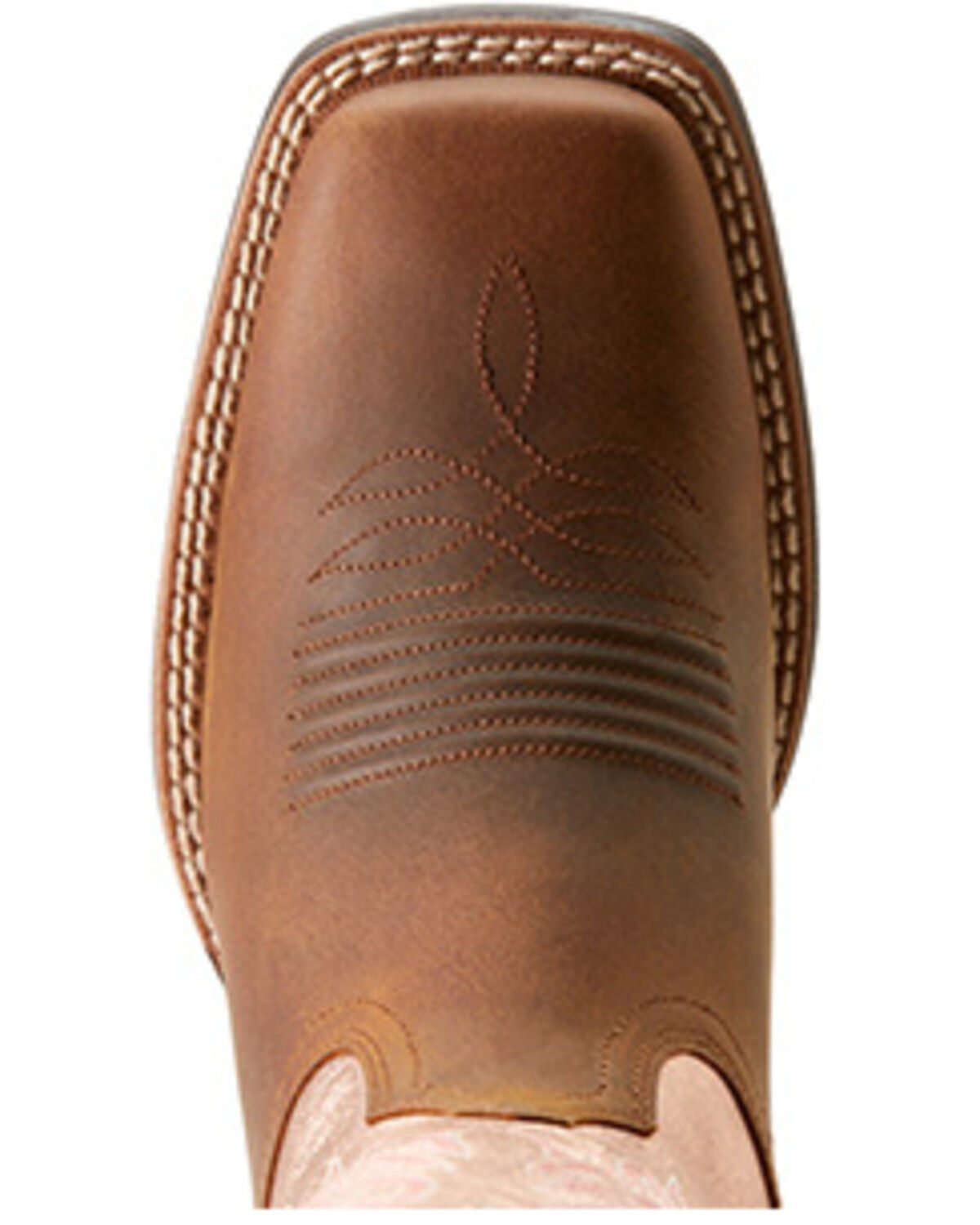 Image #4 - Ariat Women's Round Up Ryder Western Boots - Broad Square Toe, Brown, hi-res