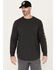 Image #2 - Hawx Men's Logo Long Sleeve Work T-Shirt, Black, hi-res