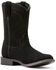 Image #1 - Ariat Men's Downtown Suede Western Boots - Round Toe, Black, hi-res