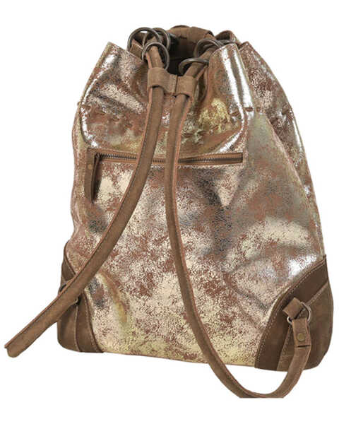 STS Ranchwear By Carroll Women's Flaxen Roan Drawstring Backpack, Brown, hi-res