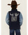 Image #4 - Cowboy Hardware Boys' Skull Flag Vest, Navy, hi-res