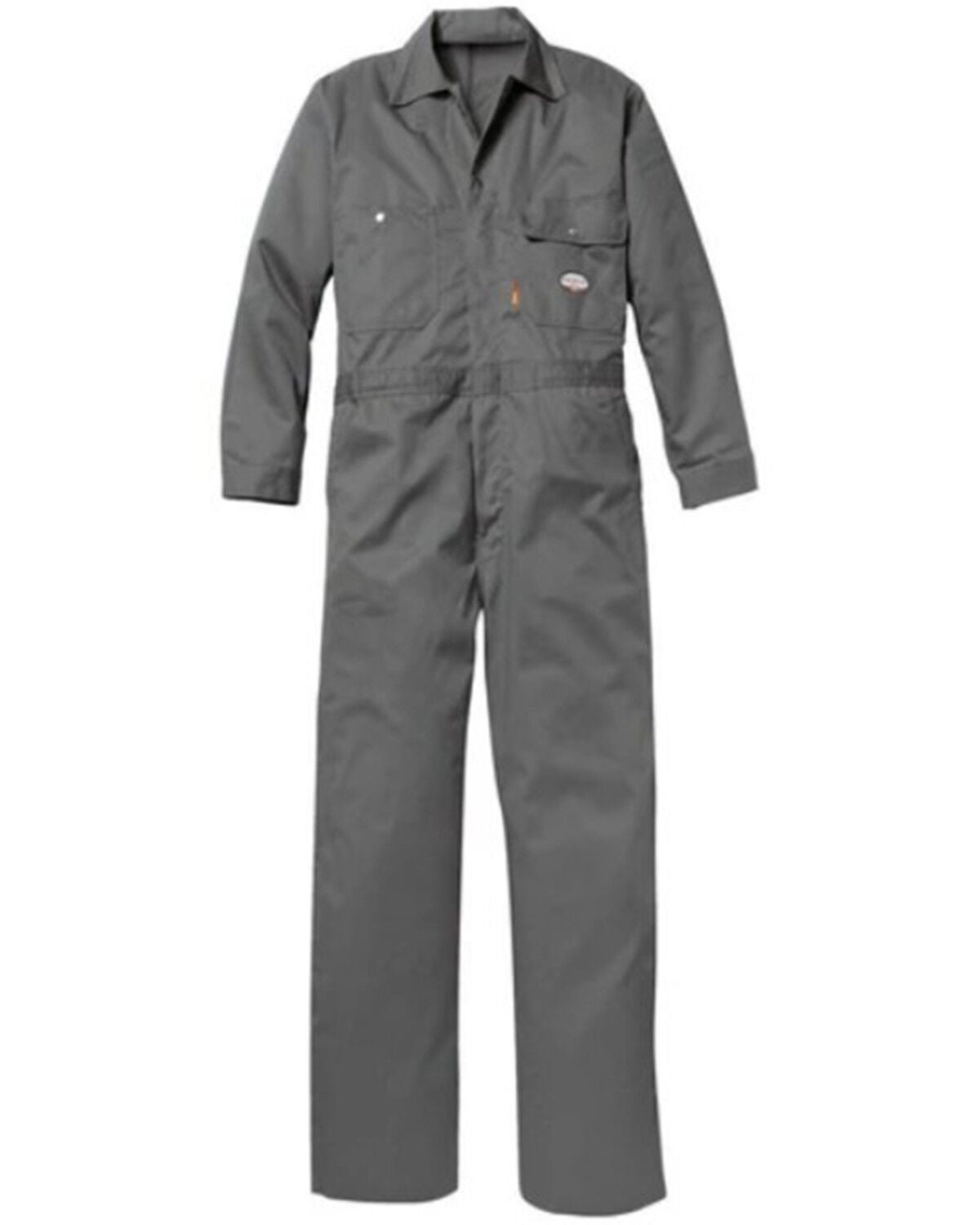 Rasco Men's FR Solid Twill Work Coveralls, Grey, hi-res