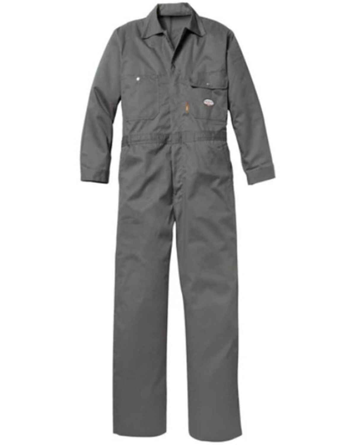 Image #1 - Rasco Men's FR Solid Twill Work Coveralls, Grey, hi-res