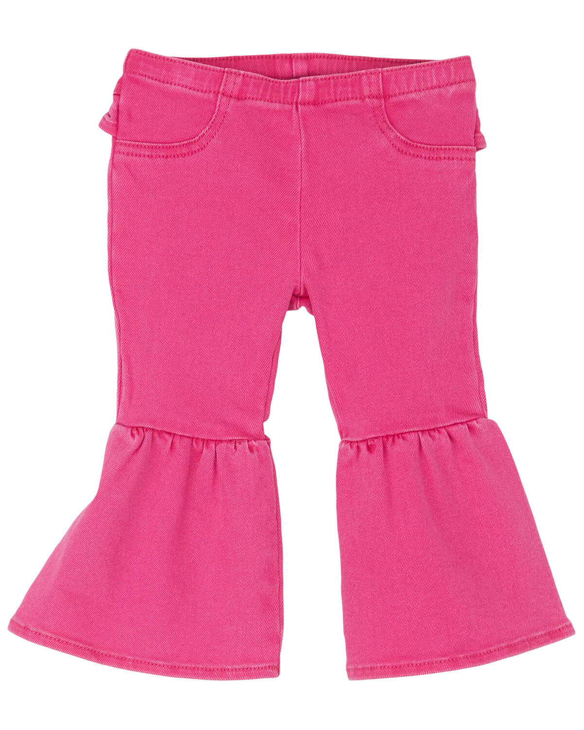 Image #2 - Wrangler Toddler Girls' Flare Pants, Pink, hi-res