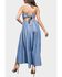 Image #3 - Flying Tomato Women's Captivating Heart Denim Midi Dress, Light Wash, hi-res