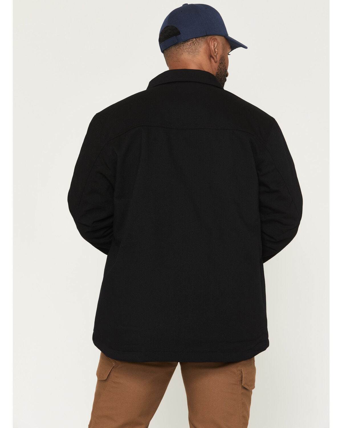 Image #4 - Dickies Men's Tradebuilt Snap Quilted Snap Work Jacket, Black, hi-res