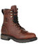 Image #1 - Georgia Boot Men's Carbo-Tec LT Waterproof Lacer Work Boots - Soft Toe, Brown, hi-res