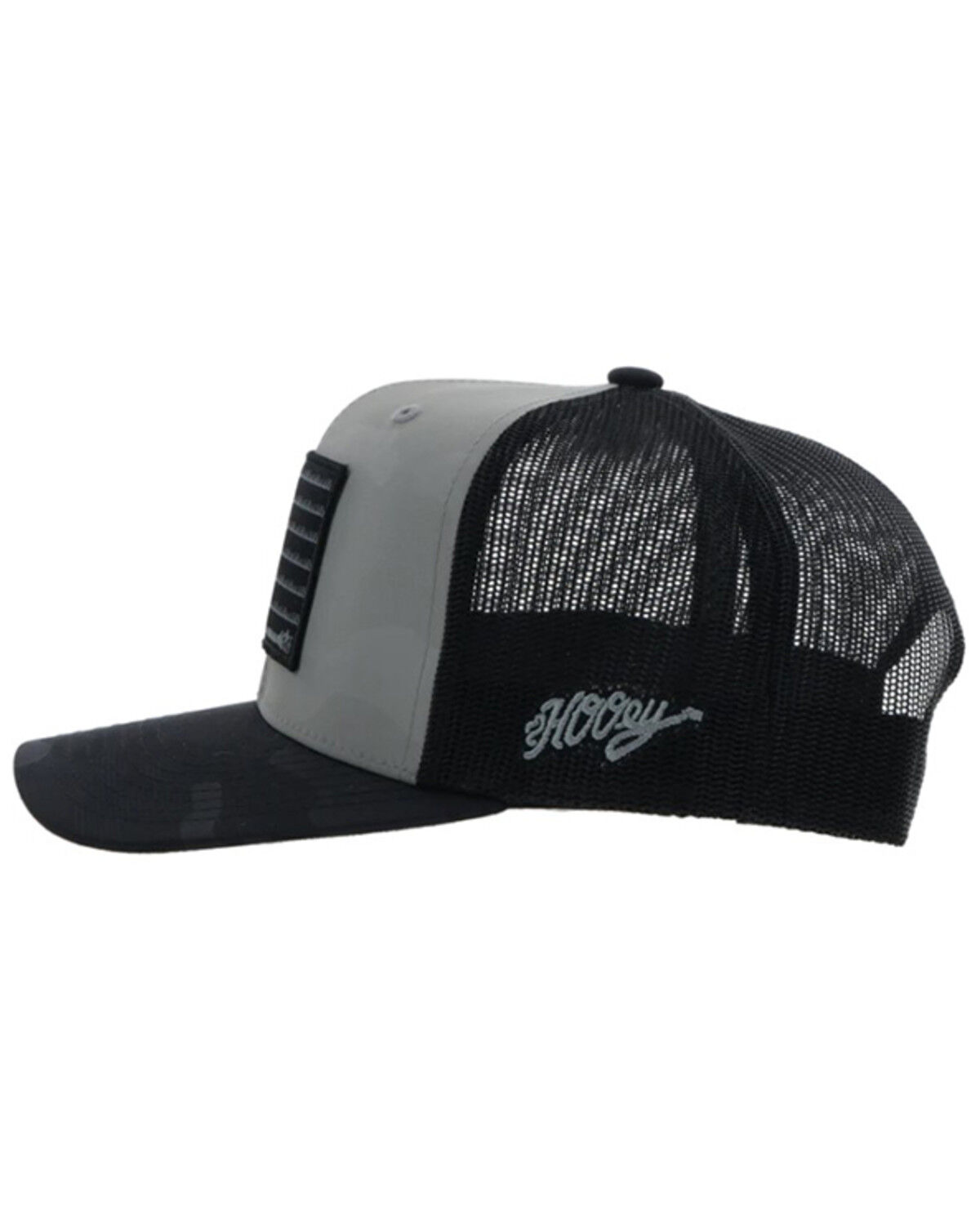 Image #3 - Hooey Men's Liberty Roper Trucker Cap, Grey, hi-res