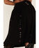 Shyanne Women's Southwestern Embroidered Drop Waist Skirt, Black, hi-res