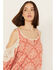Wild Moss Women's Medallion Cold Shoulder Top, Rust Copper, hi-res