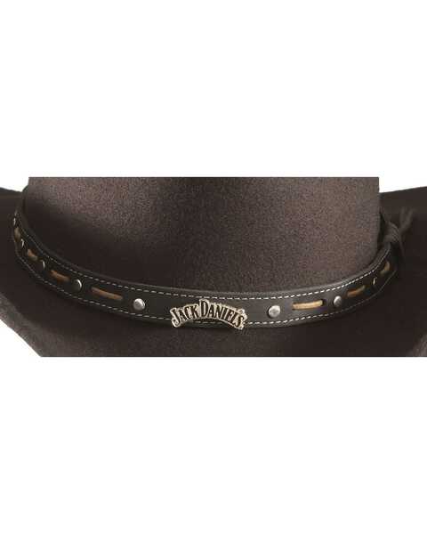 Image #2 - Jack Daniel's Men's Crushable Felt Western Fashion Hat, Black, hi-res
